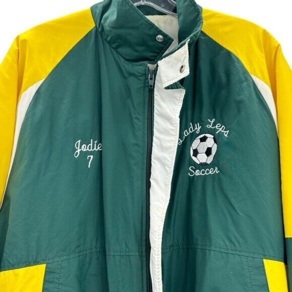 Holloway Womens L Vintage High School Soccer Jacket Warm Up Windbreaker 1995 90s - Picture 6 of 11